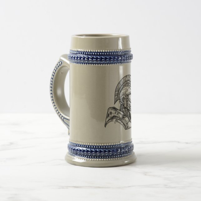 Spartan Warrior IV Beer Stein (Front Left)