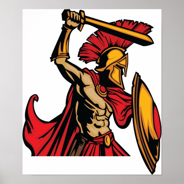 Spartan Warrior Poster (Front)
