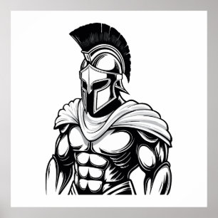 Spartan warrior poster