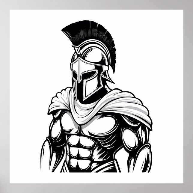 Spartan warrior poster (Front)