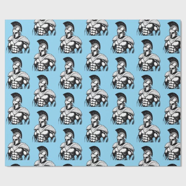 Spartan warrior wrapping paper (Flat)