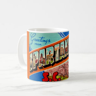 Spartanburg SC Greeting Coffee Mug