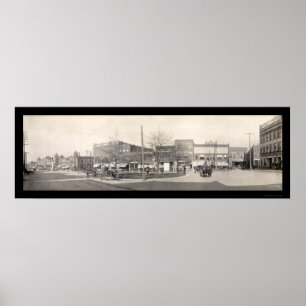 Spartanburg SC Streets Photo 1909 Poster