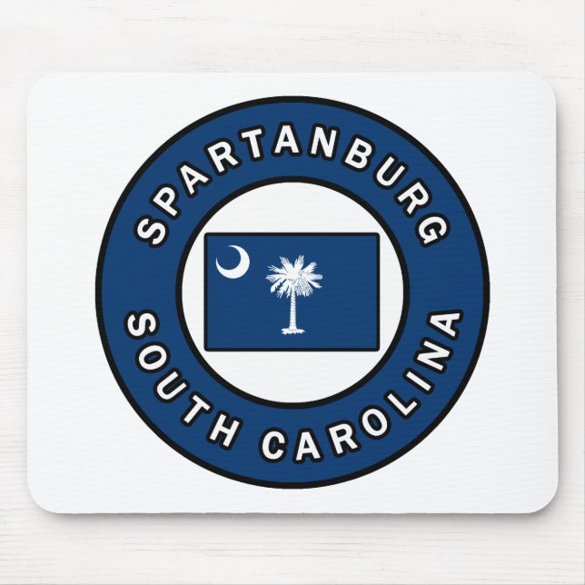 Spartanburg South Carolina Mouse Pad (Front)