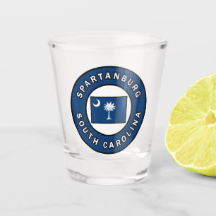 Spartanburg South Carolina Shot Glass