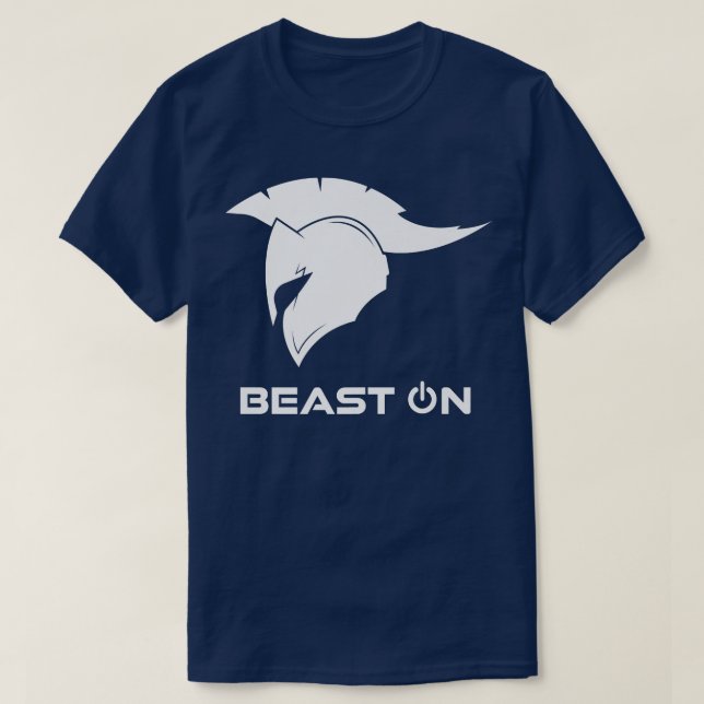 Spartaner Fitness Beast On Gym Motivation Fitness  T-Shirt (Design Front)