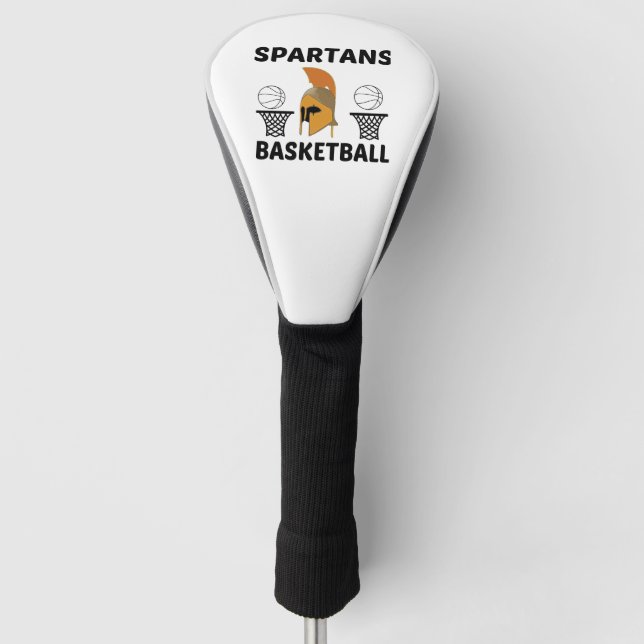 SPARTANS BASKETBALL GOLF HEAD COVER (Front)