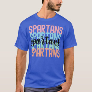 Spartans Team Mascot School Spirit Game Night  T-Shirt