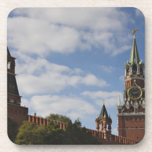 Spasskaya Tower in Red Square, Moscow, Russia Coaster