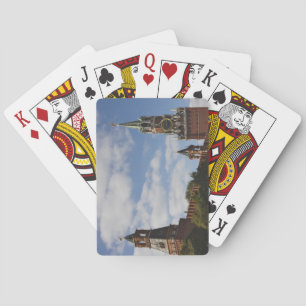 Spasskaya Tower in Red Square, Moscow, Russia Playing Cards