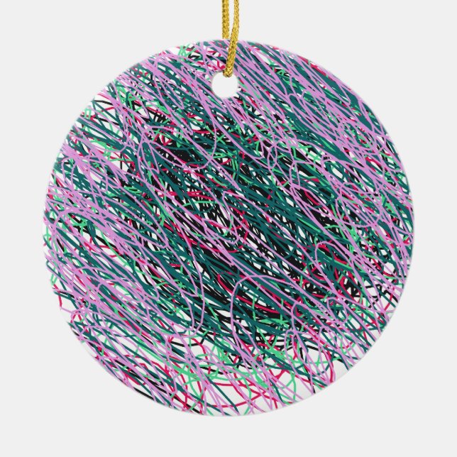 Spastic Yarn Ceramic Tree Decoration (Front)