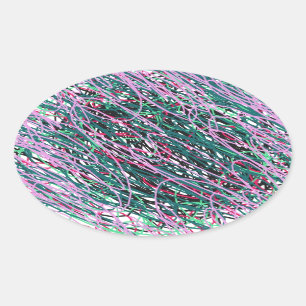 Spastic Yarn Oval Sticker