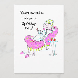 Spa'thday Party Invitation