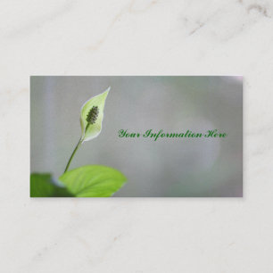 Spathiphyllum Business Cards