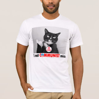 Spats-- the Cat who ate the Commie mouse T-shirt