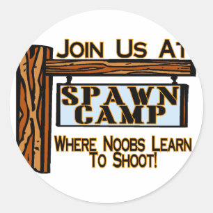 Spawn Camp Classic Round Sticker