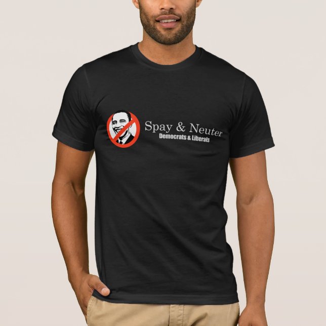 Spay and Neuter Liberals T-shirt (Front)