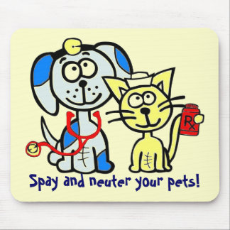 Spay and neuter your pets! mouse pad