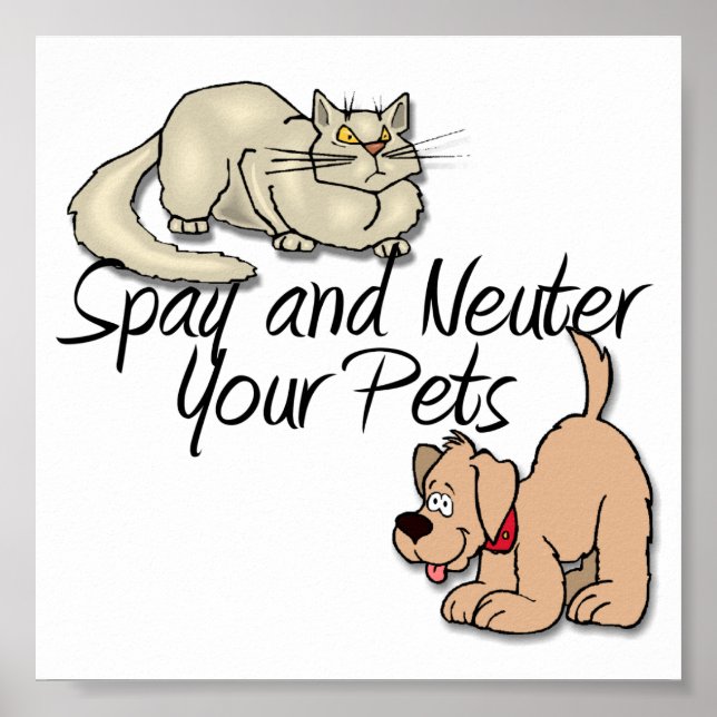 Spay and Neuter Your Pets Poster (Front)