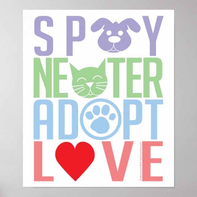 Spay Neuter Adopt Love 2 Poster (Front)