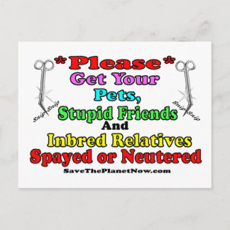 Spay or Neuter Postcard