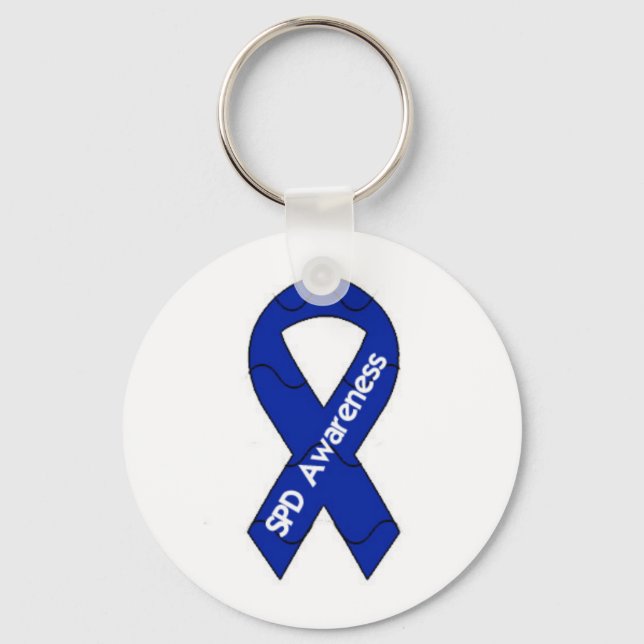 SPD Awareness Ribbon Keychain (Front)