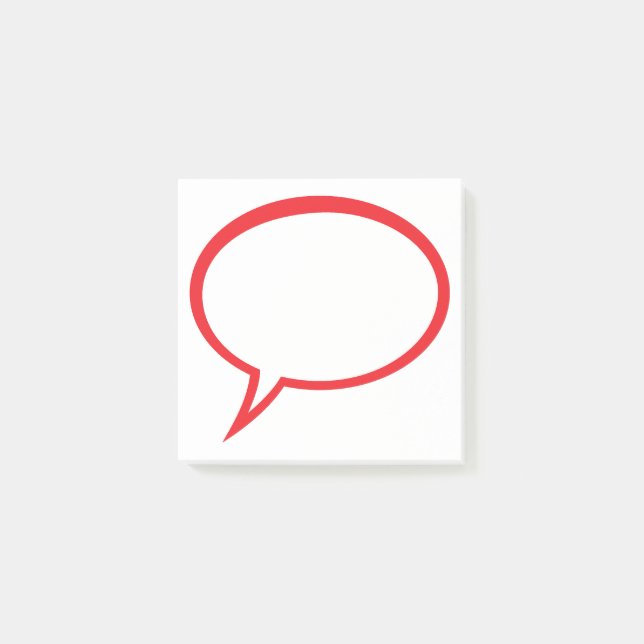 Speach Bubble Post-it Notes (Front)