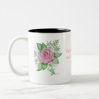 Speak Jesus PInk Rose Two-Tone Coffee Mug