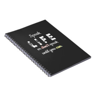 Speak Life or Don't Speak (w/out Scripture) Notebook
