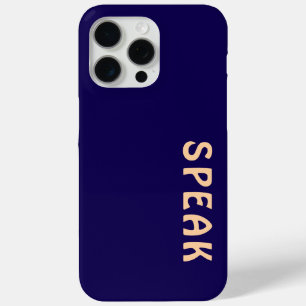 SPEAK Logo Dk Blue iPhone 15 Pro Max Case