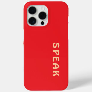 SPEAK Logo Red iPhone 15 Pro Max Case