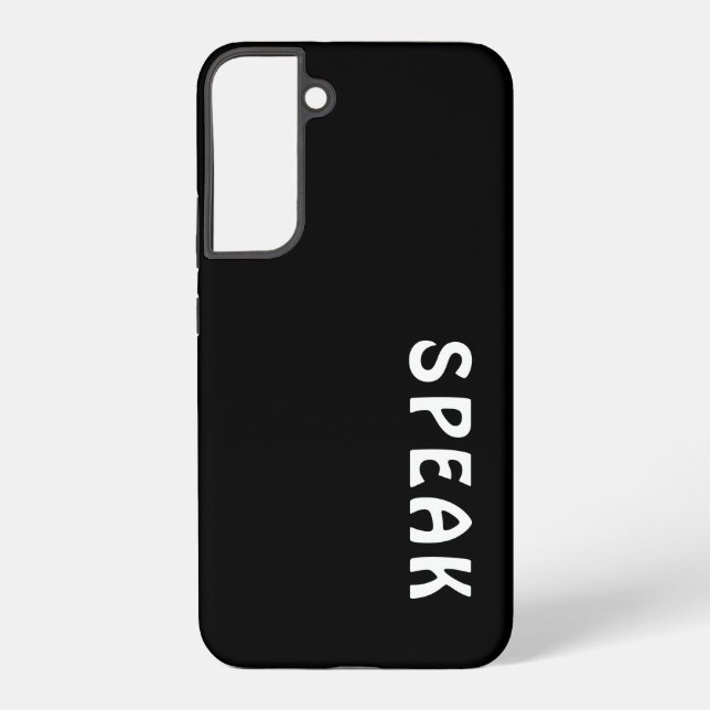 SPEAK  Logo Soft Black   Samsung Galaxy S22+ Case (Back)
