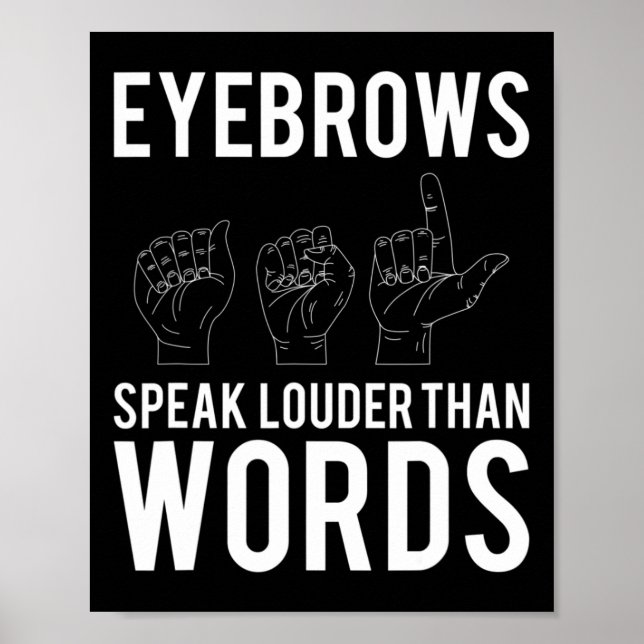 Speak Louder Than Words Deaf-mute  Poster (Front)