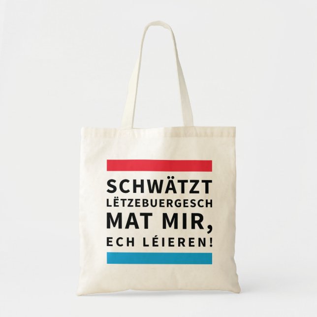 Speak Luxembourgish bag (Front)
