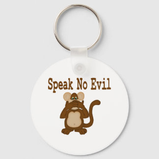 Speak No Evil Keychain