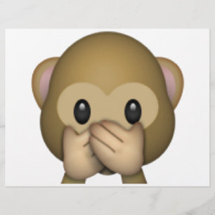 Speak No Evil Monkey - Emoji Flyer