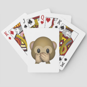 Speak No Evil Monkey - Emoji Playing Cards