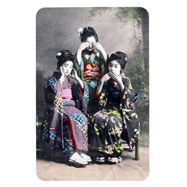 Speak No Evil, Sitting (1910) Magnet (Vertical)