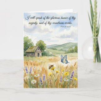 Speak of God's Glorious Works! Psalm 145:5 Card