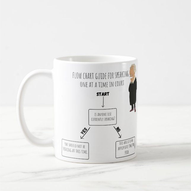 Speak one at a time Steno coffee cup (Left)