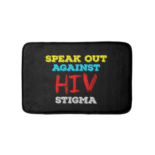 Speak Out Against HIV Stigma - AIDS Awareness Bath Mat