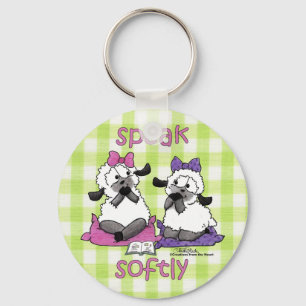 Speak Softly Lambs Key Ring