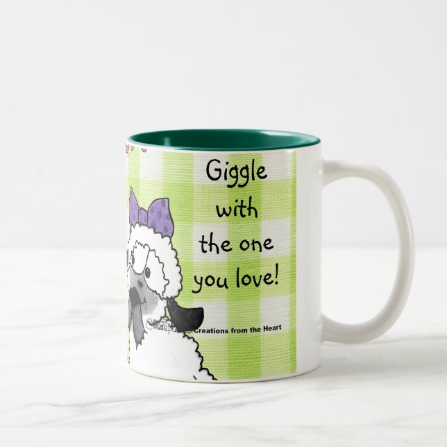 Speak Softly Lambs Two-Tone Coffee Mug (Right)