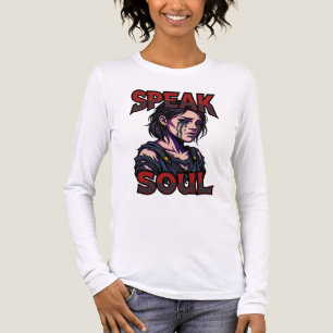 Speak Soul Melancholic Gothic Character Graphic T- Tri-Blend Shirt