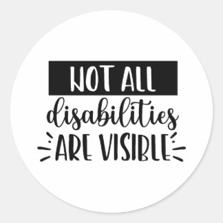 Speak the Unseen: Invisible Illness Awareness Classic Round Sticker