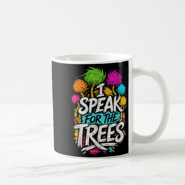 Speak Trees Earth Day Nature Awareness Coffee Mug (Right)