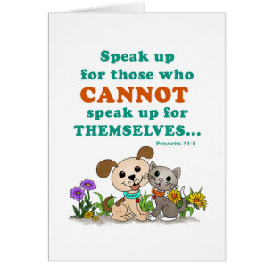 Speak up for those ... (BowWow & MeeYow)