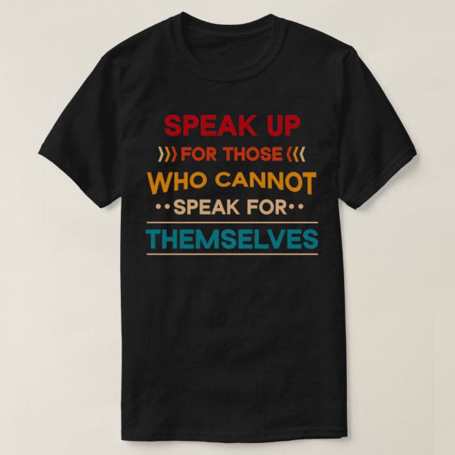 Speak Up Statement Graphic Pullover  (Design Front)