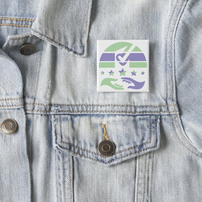 Speak Your Mind 15 Cm Square Badge (In Situ)