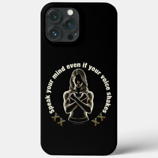 Speak your mind even if your voice shakes! iPhone 13 pro max case